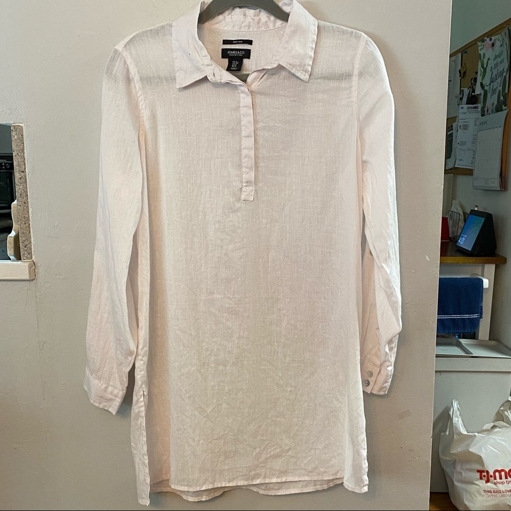 LIKE NEW 100% linen coverup